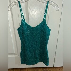 Express Teal Sequin Camisole